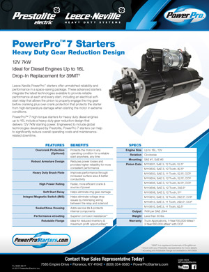 PowerPro™ 7 Starter Spec Flyer