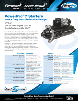 PowerPro 7 Specs Flyer