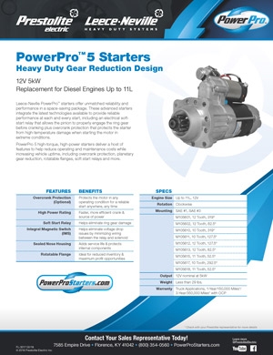PowerPro 5 Specs Flyer