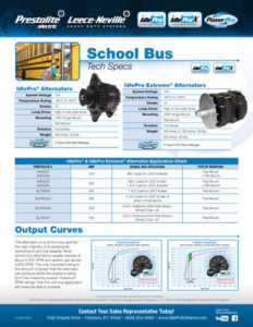 Prestolite Leece-Neville Bus Tech Specs Flyer