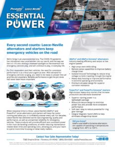 Essential Power Emergency Vehicles flier