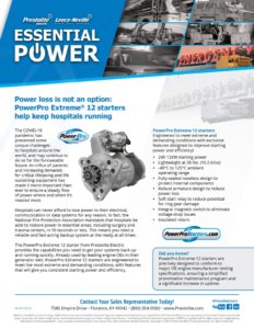 Essential Power Hospital Generators flier