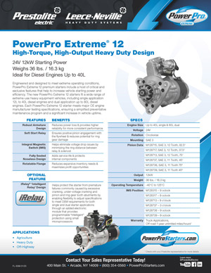 PowerPro Extreme 12 Specs Flyer