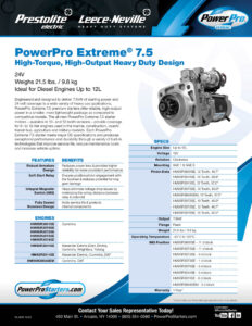 PowerPro Extreme 7.5 Starter flyer